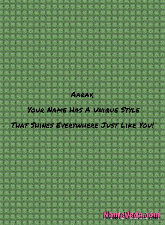 Aarav Name Quotes